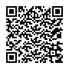 QR-код для номера телефона +12034356001