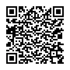 QR-koodi puhelinnumerolle +12034358144