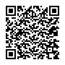 Código QR para número de teléfono +12034358147