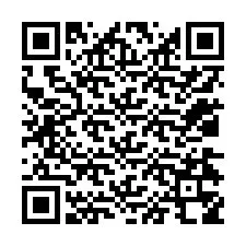 QR-koodi puhelinnumerolle +12034358149