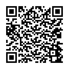 QR-koodi puhelinnumerolle +12034442256