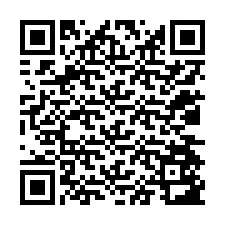 Kode QR untuk nomor Telepon +12034583398