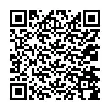 QR код за телефонен номер +12034584343