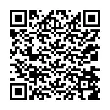 QR код за телефонен номер +12034586304