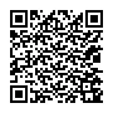 電話番号のQRコード +12035741395