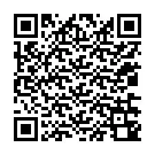 QR код за телефонен номер +12036340414