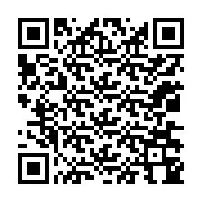 QR код за телефонен номер +12036344355