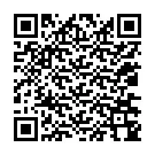 QR-koodi puhelinnumerolle +12036344358