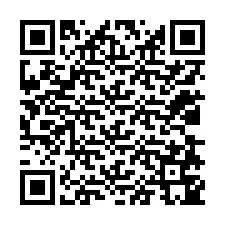 Código QR para número de teléfono +12038745129