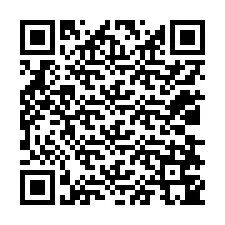 Código QR para número de teléfono +12038745239