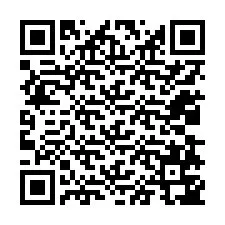 Código QR para número de telefone +12038747537