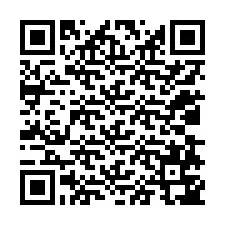 Código QR para número de teléfono +12038747538