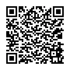 QR-koodi puhelinnumerolle +12038861848