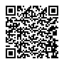 QR-Code für Telefonnummer +12038866574