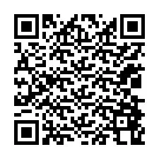 QR-koodi puhelinnumerolle +12038868375