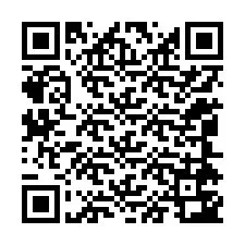 Codice QR per il numero di telefono +12044743814