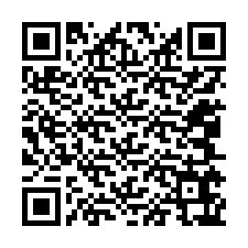 Código QR para número de teléfono +12045667433