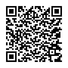 QR-koodi puhelinnumerolle +12054316348