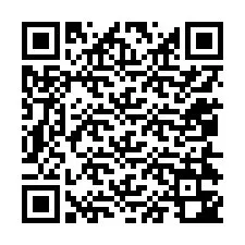 Código QR para número de teléfono +12054342446