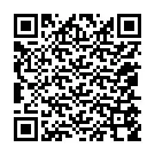 Código QR para número de teléfono +12055558078