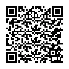 QR код за телефонен номер +12055563129