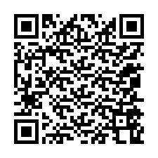 QR код за телефонен номер +12055568874