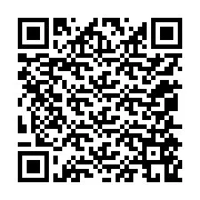 QR-koodi puhelinnumerolle +12055569274