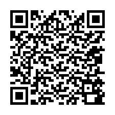 QR kód a telefonszámhoz +12055580456