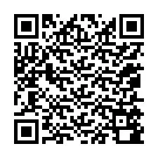 Código QR para número de telefone +12055580458