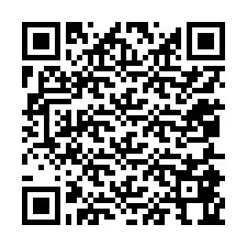 Código QR para número de teléfono +12055864106