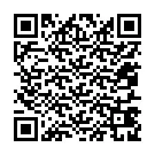 Código QR para número de teléfono +12057429003