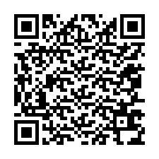 Código QR para número de teléfono +12057634522