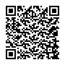 QR-koodi puhelinnumerolle +12058547089