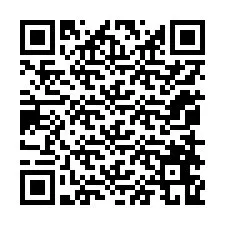 Código QR para número de teléfono +12058669785