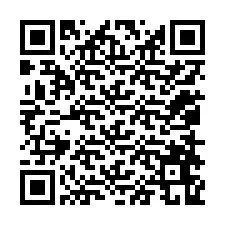 Código QR para número de teléfono +12058669789