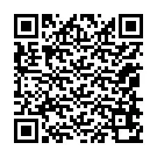 QR-koodi puhelinnumerolle +12058670475