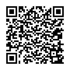 Código QR para número de telefone +12058743403