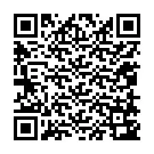 Kode QR untuk nomor Telepon +12058743412