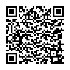 Codice QR per il numero di telefono +12058743414