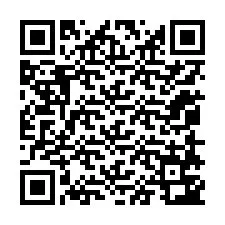 Código QR para número de teléfono +12058743415