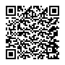 QR код за телефонен номер +12074421374