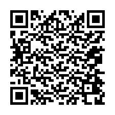 QR-koodi puhelinnumerolle +12074428173