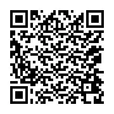 Código QR para número de teléfono +12074428178