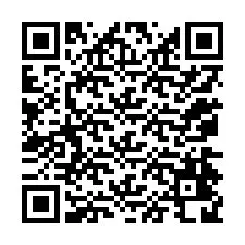 QR kód a telefonszámhoz +12074428548