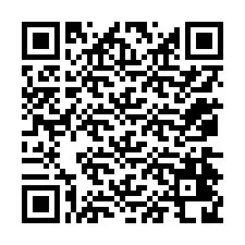 QR-Code für Telefonnummer +12074428549