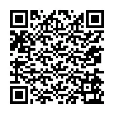 Kode QR untuk nomor Telepon +12074563806