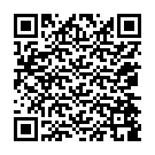 Código QR para número de teléfono +12074589998