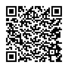 Código QR para número de teléfono +12074958126