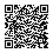 QR-код для номера телефона +12074958654