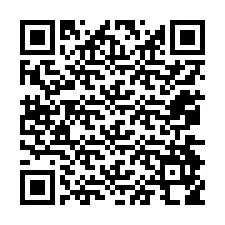 QR Code สำหรับหมายเลขโทรศัพท์ +12074958657